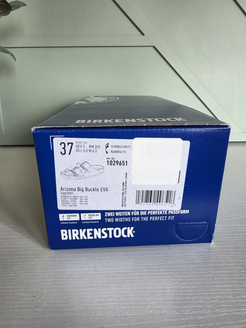 Birkenstock Unisex Arizona EVA Sandals - White with Buckles - Picture 15 of 15